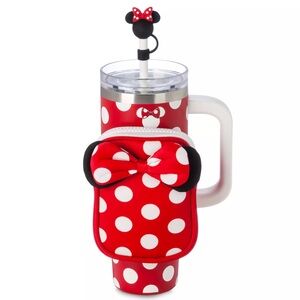 Disney Minnie Mouse Icon Stainless Steel Travel Tumbler with Straw and Zip Case